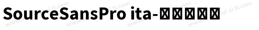 SourceSansPro ita字体转换